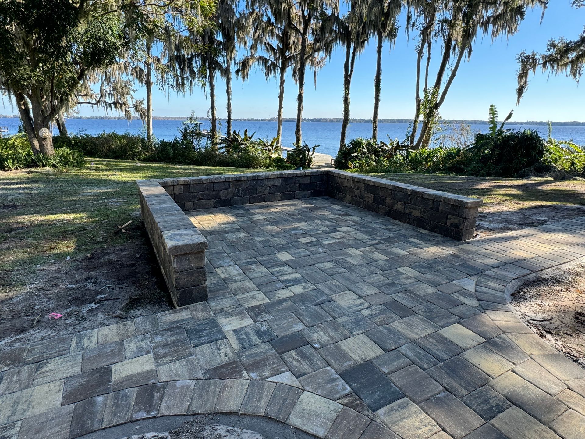 Paver patio project from C and L Landscape's hardscaping page